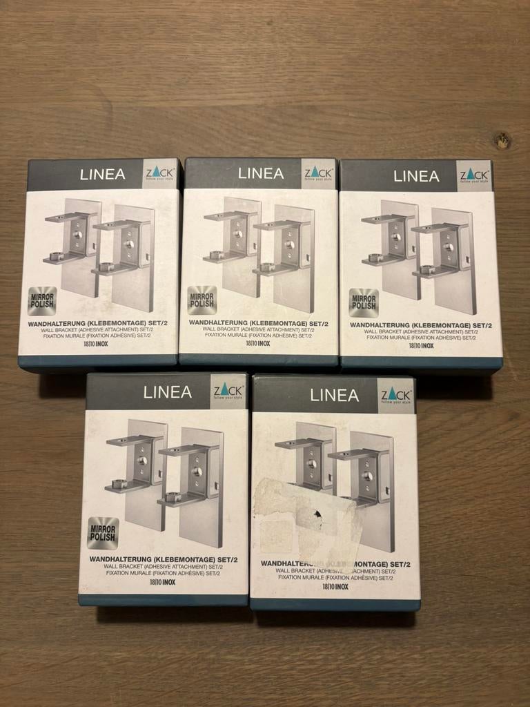 Zack Wandbevestigingsset (kleefbaar), Ophalen of Verzenden, Zo goed als nieuw