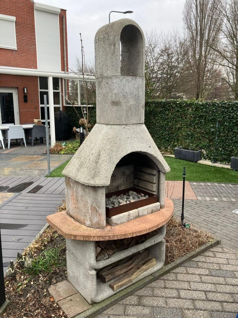 Tuinhaard, Barbecue Beton, Ophalen, Gebruikt