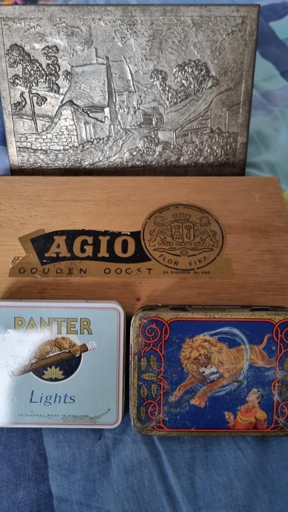 Vintage Sigarenblikjes en Kistjes, Ophalen of Verzenden