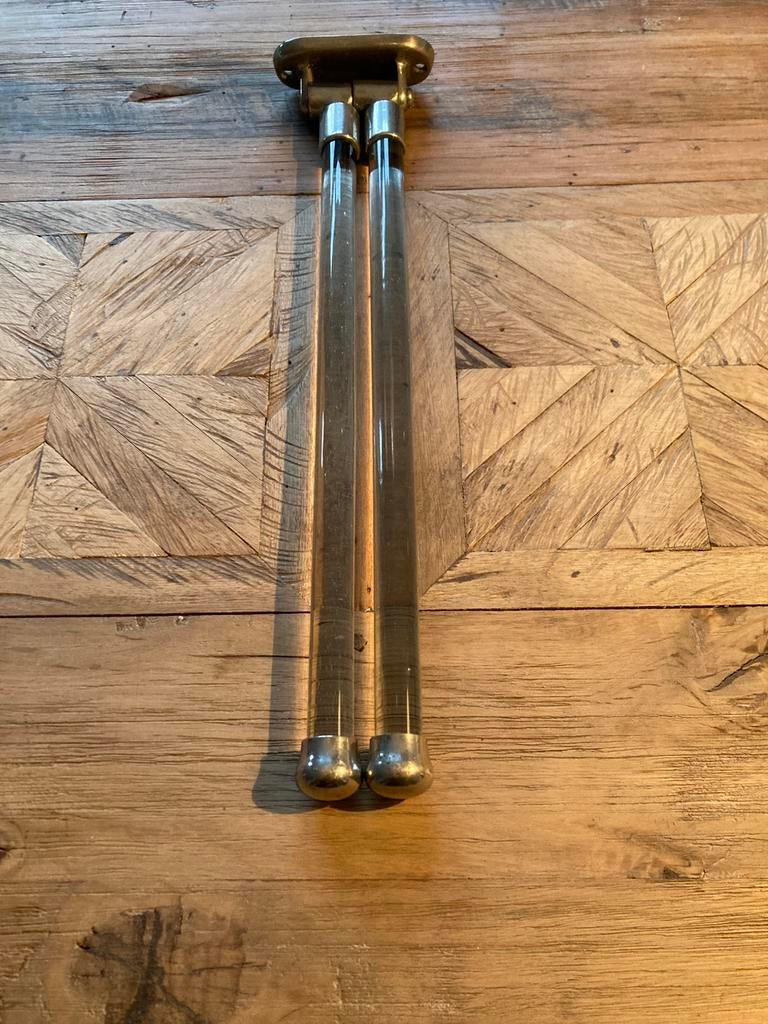 Antiek Frans art-deco glazen handdoekdroger/handdoekrek, Ophalen, Gebruikt, Overige kleuren, Handdoekenrek