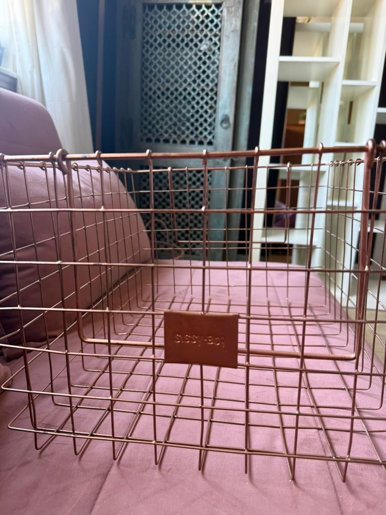 Draadmand sissy-boy, Huis en Inrichting, Ophalen, Gebruikt, Rond, Overige materialen
