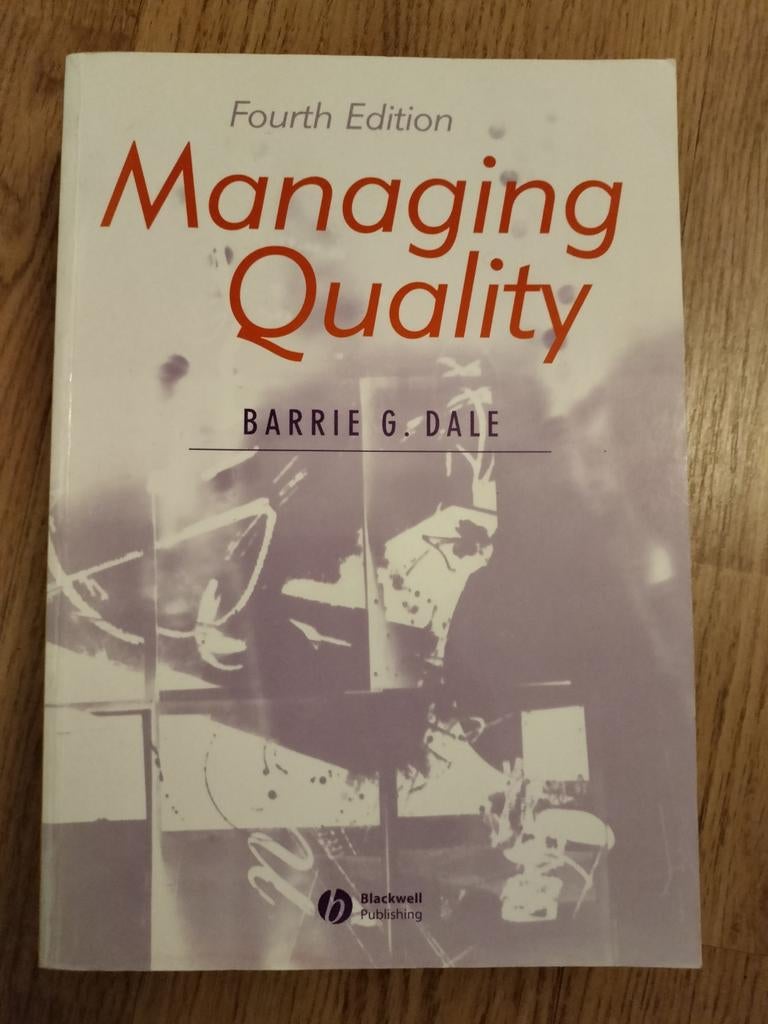 Managing Quality - Barrie G. Dale, Fourth Edition, Boeken, Gelezen, Ophalen of Verzenden, Management, Barrie G. Dale