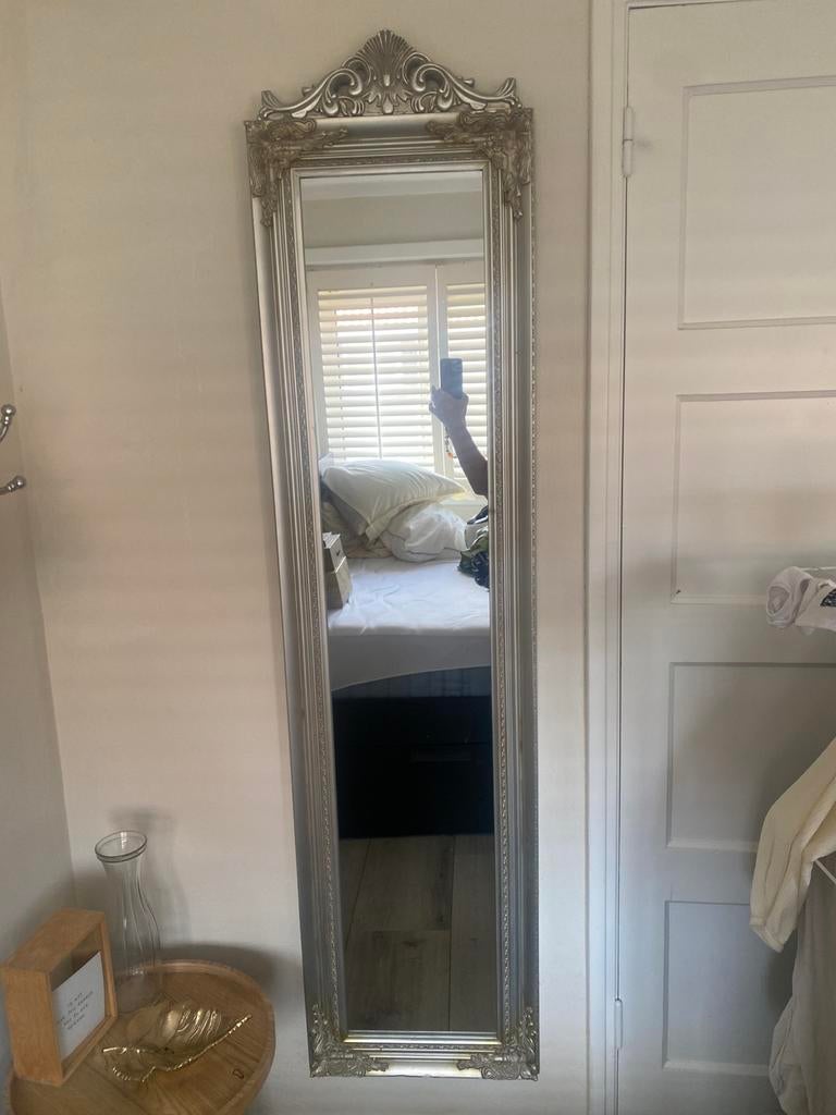 Grote passpiegel, Huis en Inrichting, Woonaccessoires | Spiegels, Ophalen, Minder dan 50 cm, Gebruikt, 150 tot 200 cm