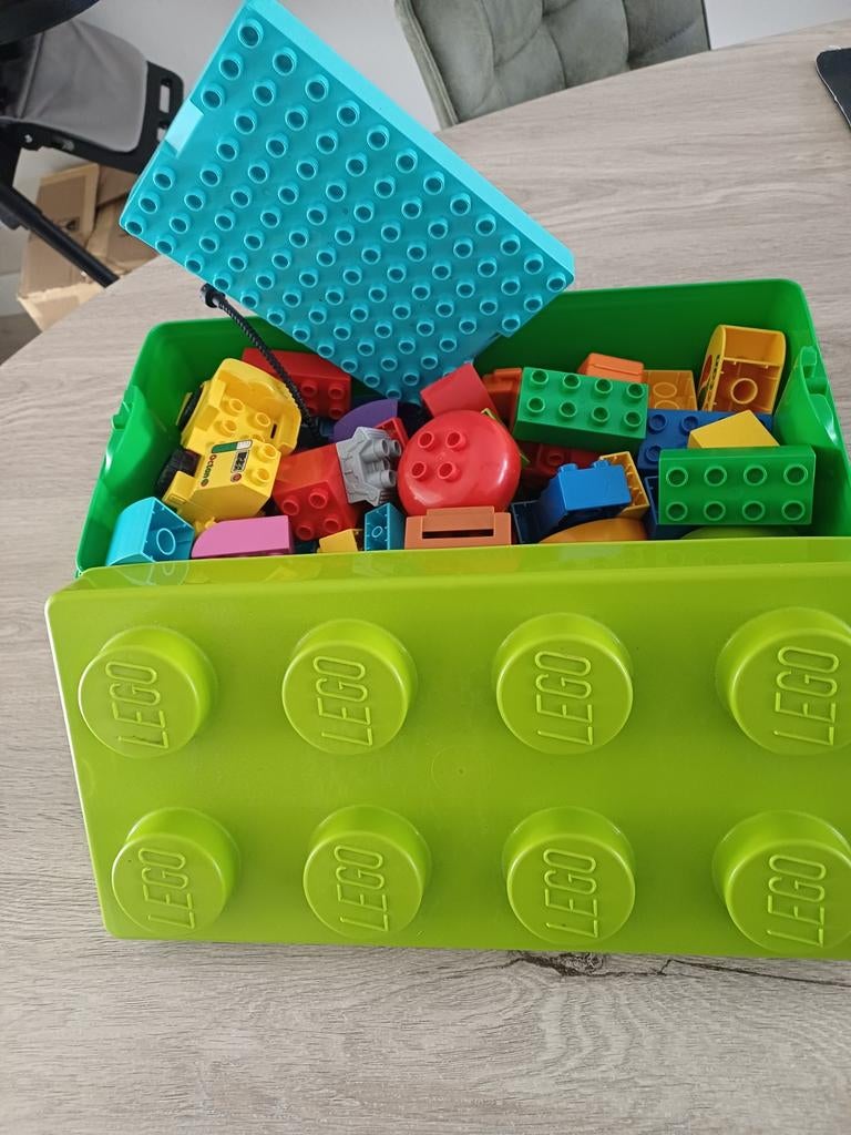 Duplo restanten in opbergbox / 80 onderdelen, Ophalen of Verzenden, Zo goed als nieuw, Duplo