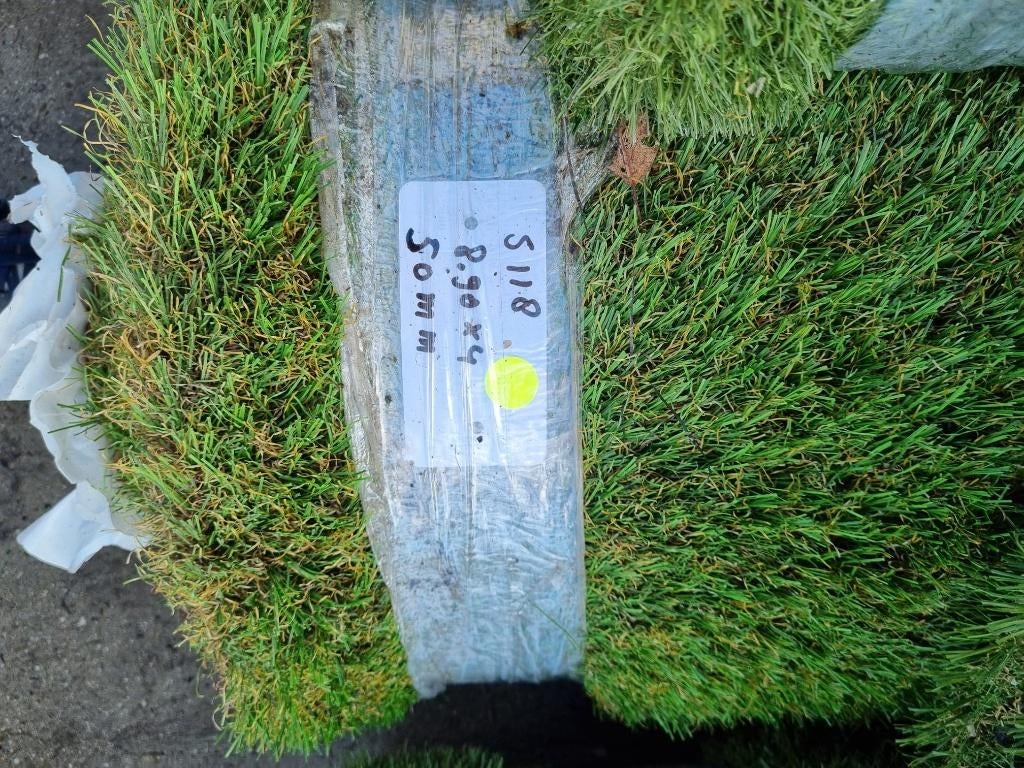 Kunstgras coupon 8.9 x 4 meter S118 zachte sprieten 50 mm, Ophalen, Nieuw, 20 m² of meer, Kunstgras