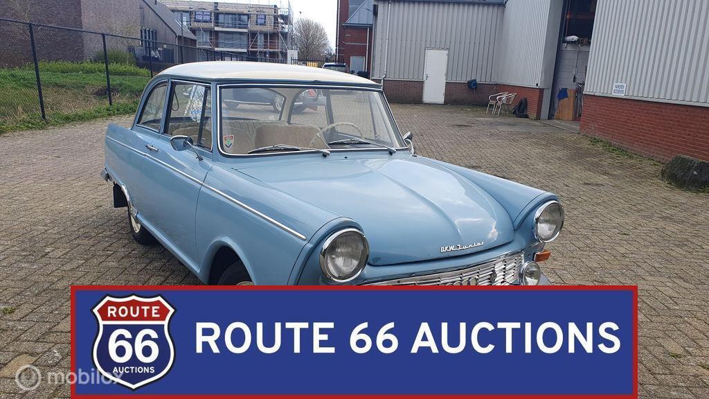 DKW Junior de Luxe | 1963 | Route 66 Auctions, Auto's, Oldtimers, Overige merken, Overige carrosserieën, Zwart, Bedrijf