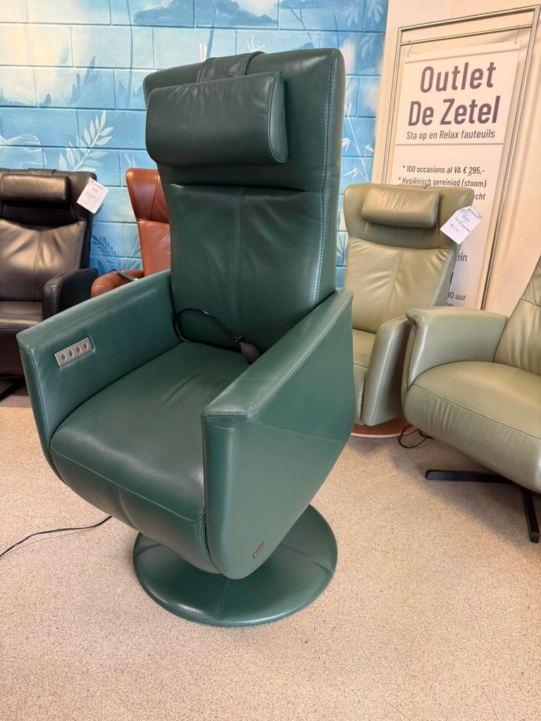 Prominent sta op relax stoel relaxfauteuil, Ophalen of Verzenden, Zo goed als nieuw, Leer, Gratis bezorging regio Utrecht
