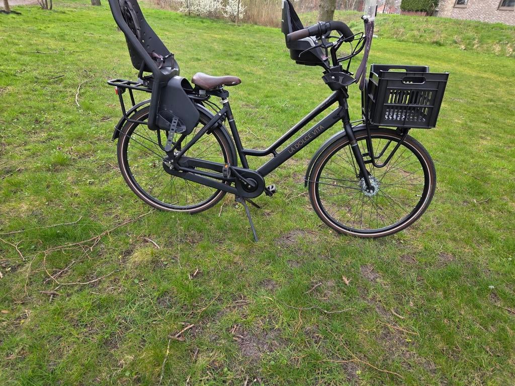 Bsp la Dolce Vita moederfiets, 2 zitjes, Mandje, Zo goed als nieuw, 50 tot 53 cm