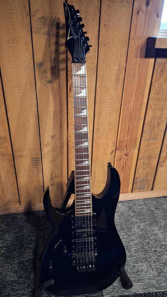 Ibanez RG Series linkshandige  Elektrische Gitaar - Zwart, Ophalen, Gebruikt, Solid body, Ibanez