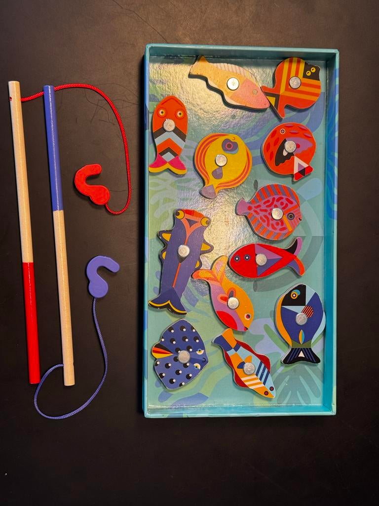 DJECO Magneet vissen, Kinderen en Baby's, Speelgoed | Educatief en Creatief, Gebruikt, Ontdekken, Ophalen of Verzenden
