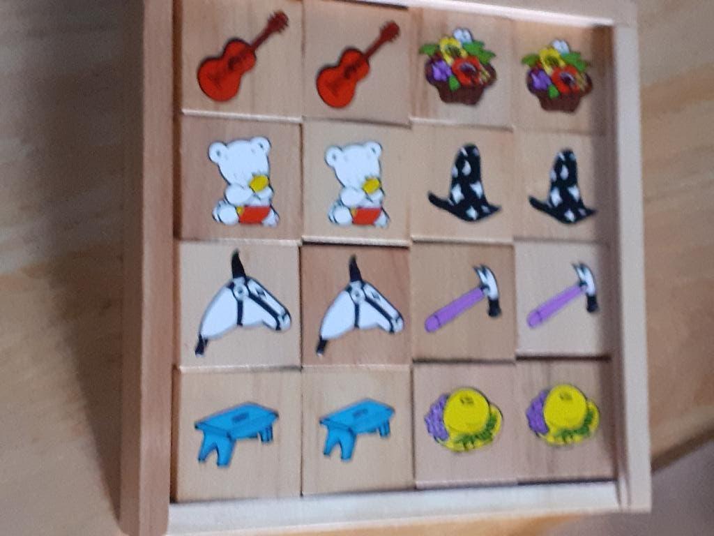 Houten memory spel, Ophalen of Verzenden, Gebruikt, Overige typen