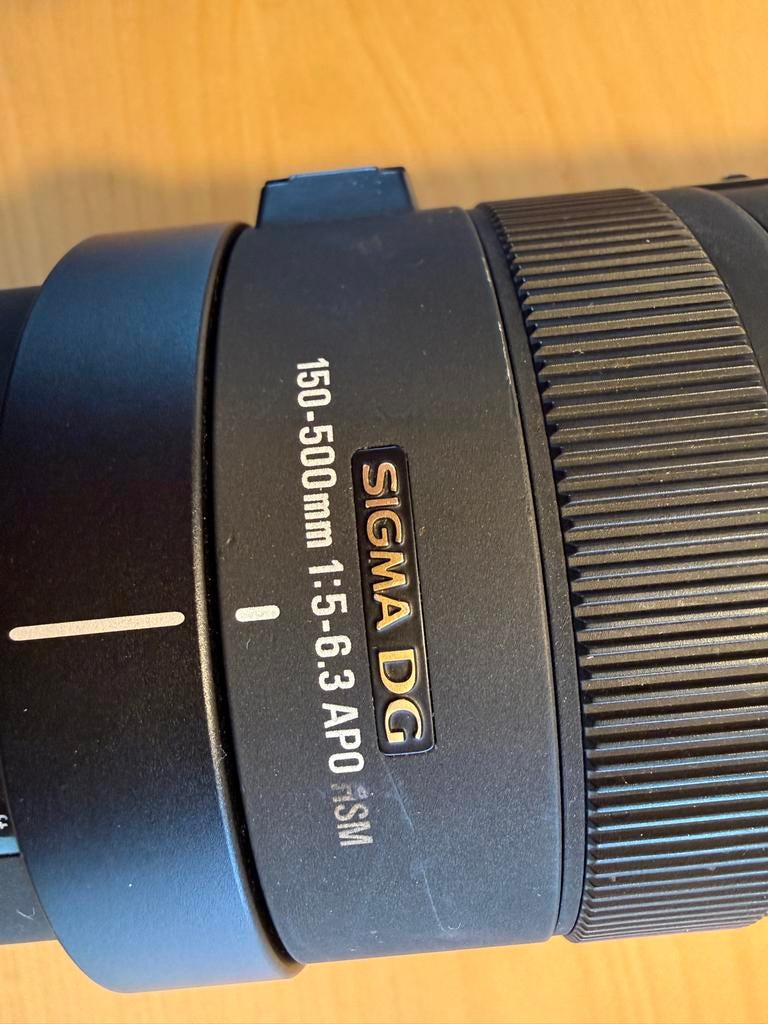 Sigma 150-500mm Telelens met Kenko 1.4x Teleconverter, Audio, Tv en Foto, Fotografie | Lenzen en Objectieven, Ophalen, Gebruikt