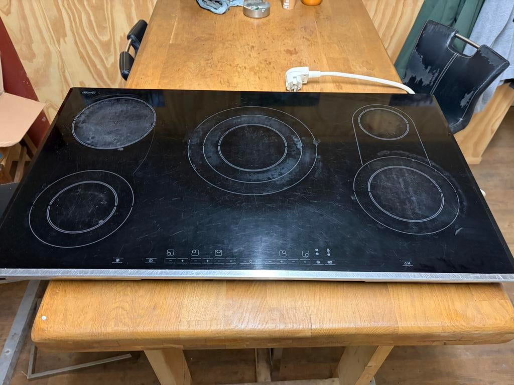 Bosch inductiekookplaat, Witgoed en Apparatuur, Ophalen, 4 kookzones, Zo goed als nieuw, Inbouw