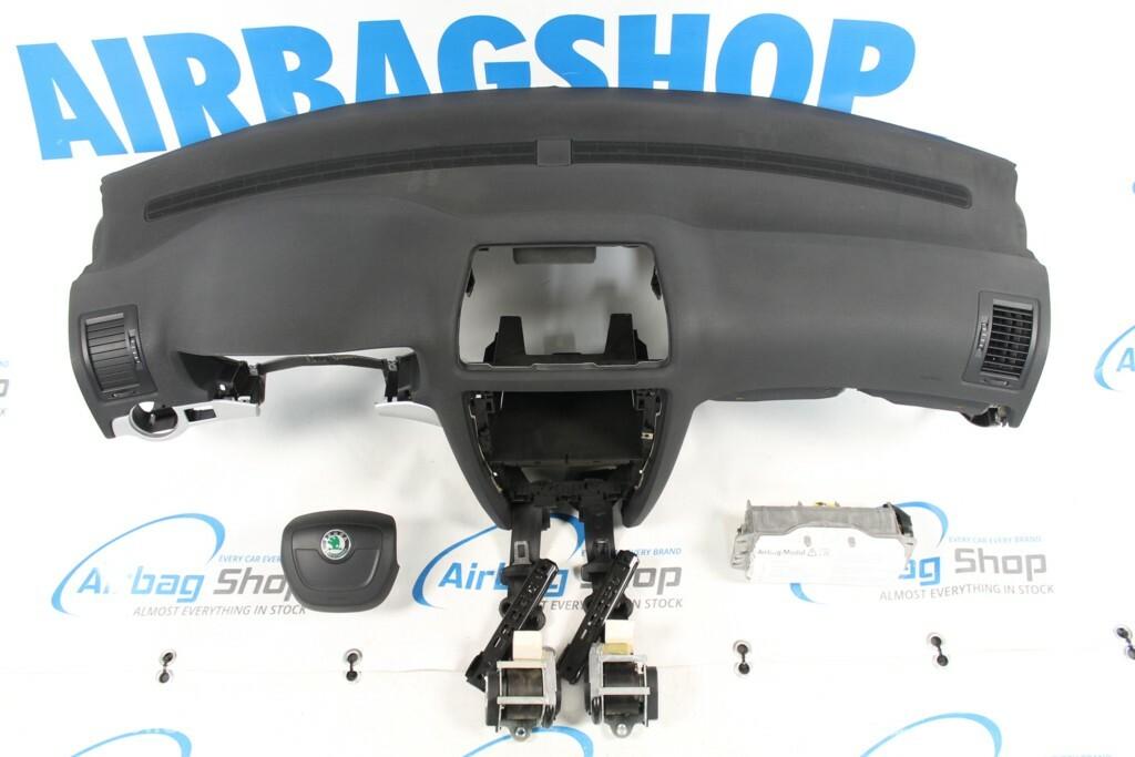 Airbag set - Dashboard Skoda Octavia facelift (2009-2013), Gebruikt, Ophalen of Verzenden