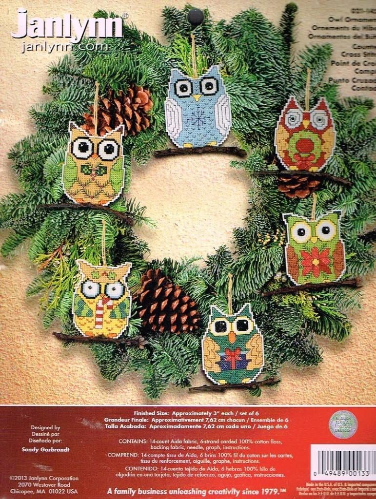 Cado Janlynn borduurpakket krans met 6 ornamenten  Kerst, Ophalen of Verzenden, Nieuw, Handborduren, Borduurpakket