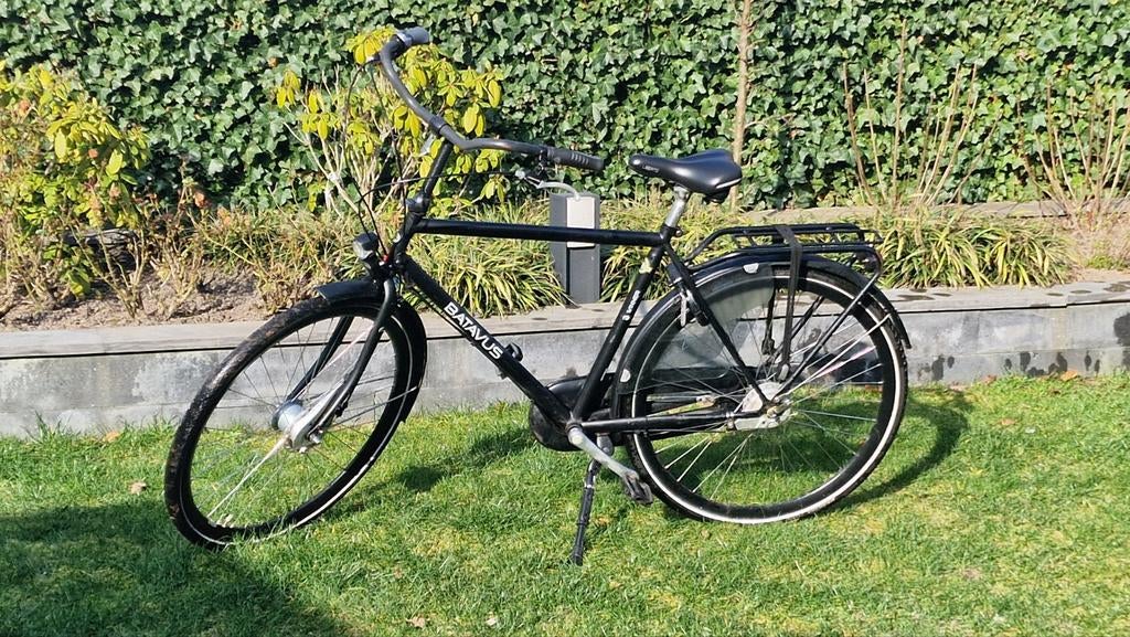 Batavus herenfiets - Zwart, Goede staat, Fietsen en Brommers, Ophalen, Gebruikt, Batavus, 57 tot 61 cm