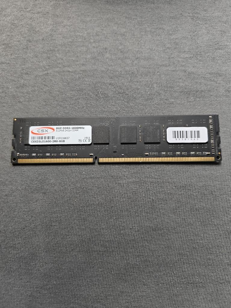 8gb ddr3 ram, Computers en Software, RAM geheugen, 8 GB, DDR3, Ophalen of Verzenden, Zo goed als nieuw