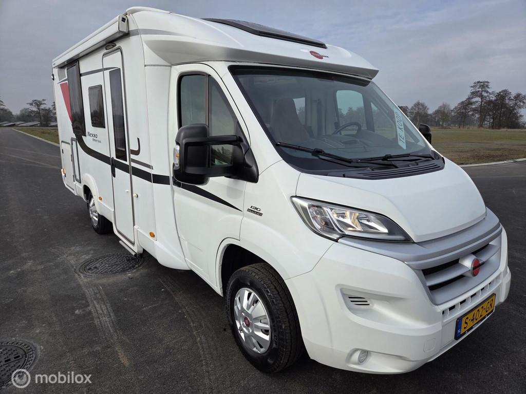 Bürstner Nexxo T665 Queensbed ☆Cruise-131PK-Euro5-Solar, Caravans en Kamperen, Campers, TV, Luifel, Bedrijf, Bürstner