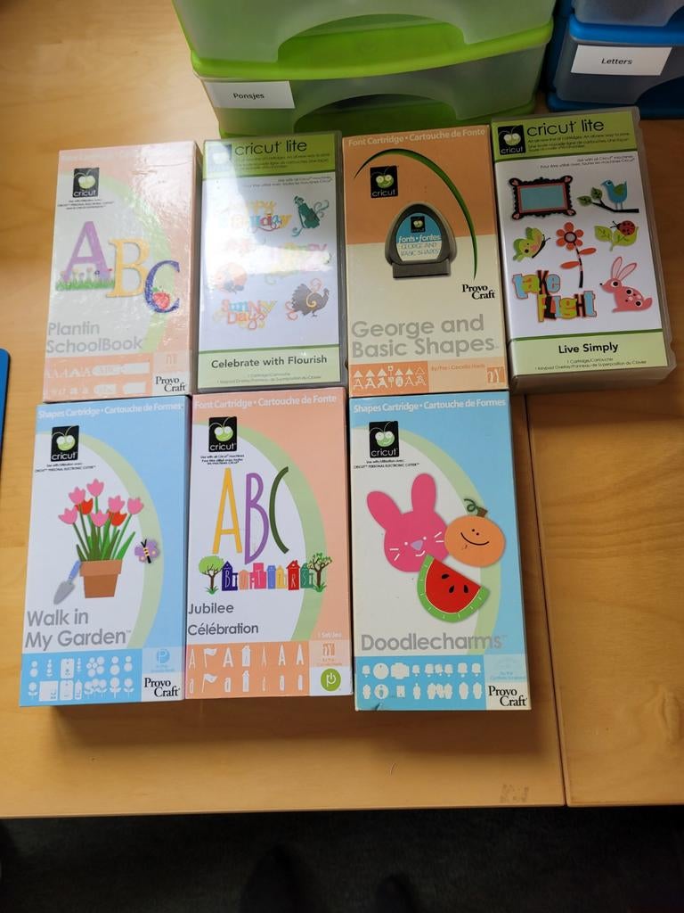 Cricut cartridges, diverse thema's, Ophalen, Gebruikt, Geschikt voor karton, Overige thema's