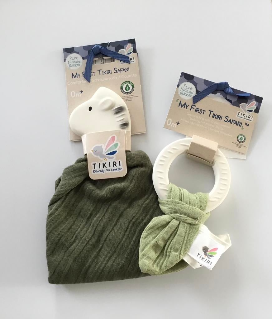 Knuffeldoekje met zebra + bijtring samen €7,50, Ophalen of Verzenden, Nieuw