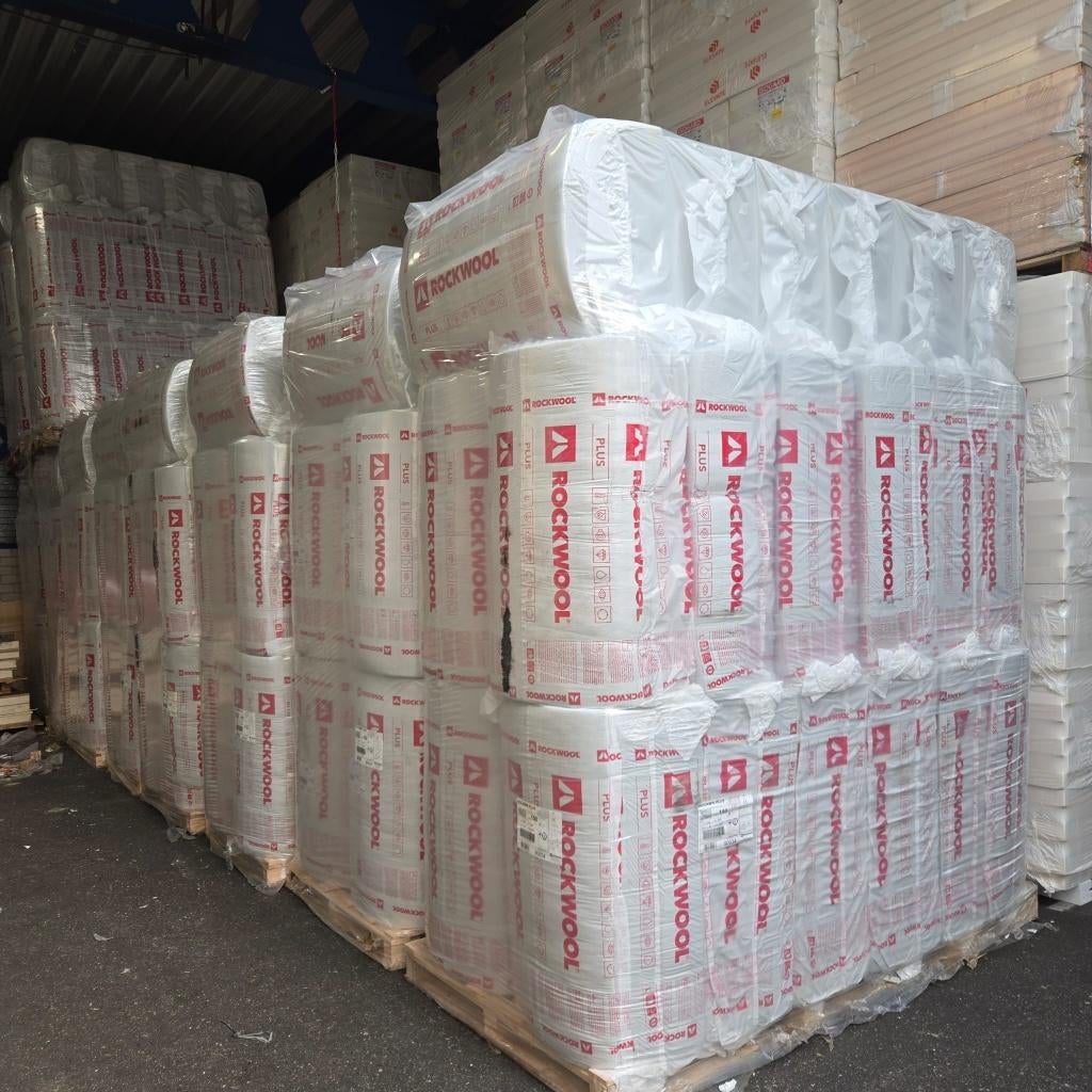 ** ACTIE ** Steenwol platen 50mm tot 200mm, Minder dan 4 cm, Dakisolatie, Nieuw, Steenwol