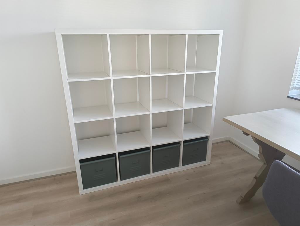 kallax kast 16 vakken, Ophalen, Gebruikt, 25 tot 50 cm