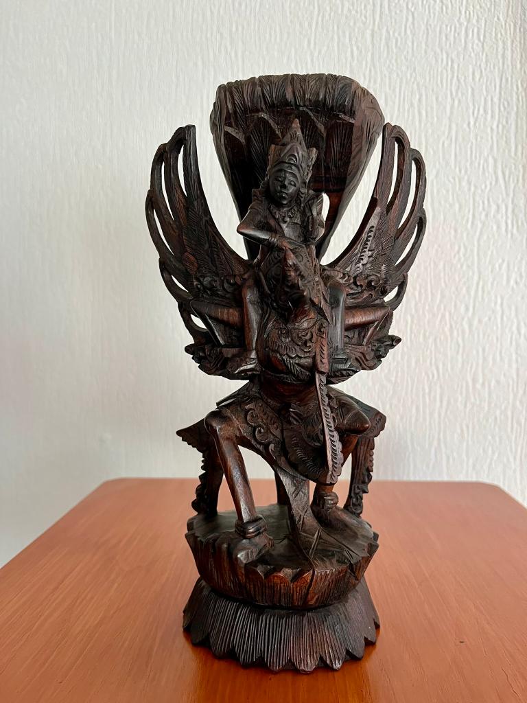 coromandel hout beeldje uit Indonesie Bali, Antiek en Kunst, Ophalen of Verzenden