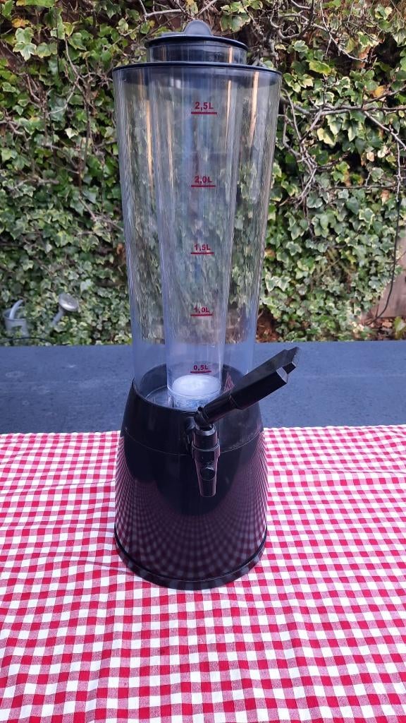 Kunststof biertoren met tap - 2,5 liter, Ophalen, Zo goed als nieuw