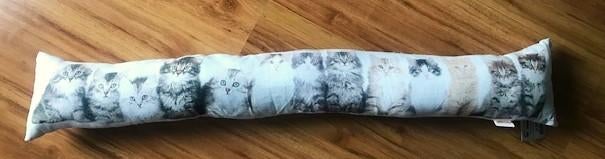 Nieuw: tochtrol tochtstopper katten poezen 96 cm lang wit, Ophalen of Verzenden, Nieuw, Wit, Cilindervormig