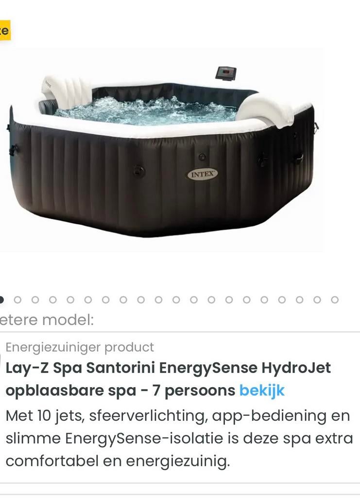 Opblaasbare spa, Tuin en Terras, Bubbelbaden en Hottubs, Ophalen of Verzenden, Zo goed als nieuw