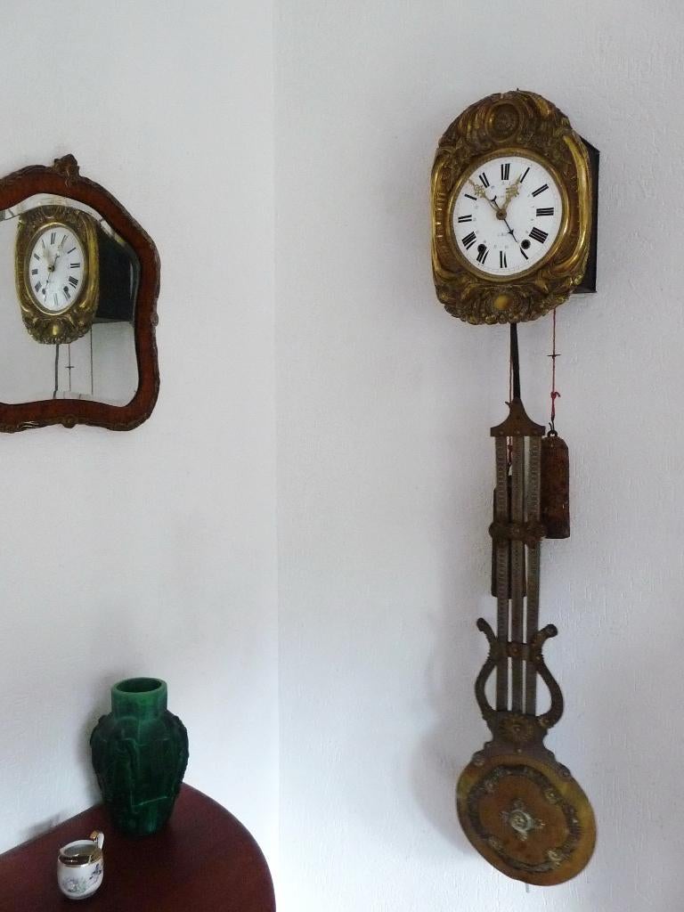 mooie oude comtoise geheel origineel uit 1880, Ophalen