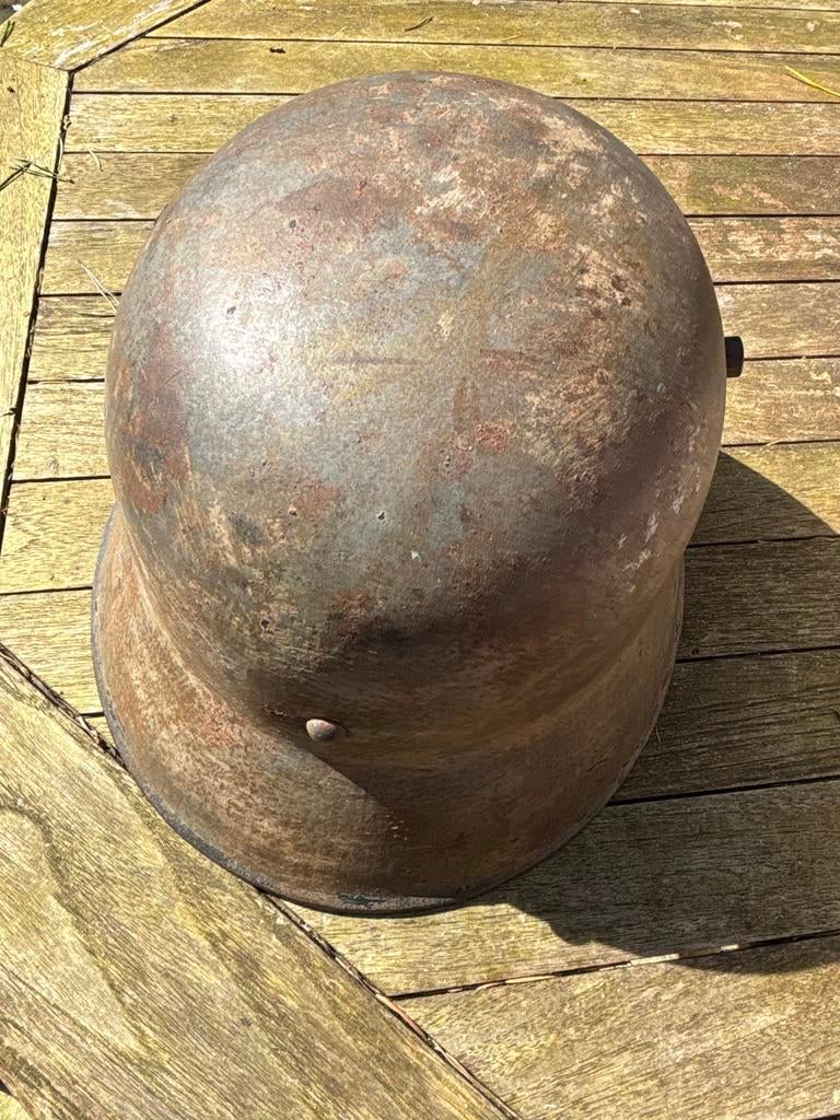 Duitse M16 helm Wo1, Ophalen of Verzenden, Landmacht, Duitsland, Helm of Baret