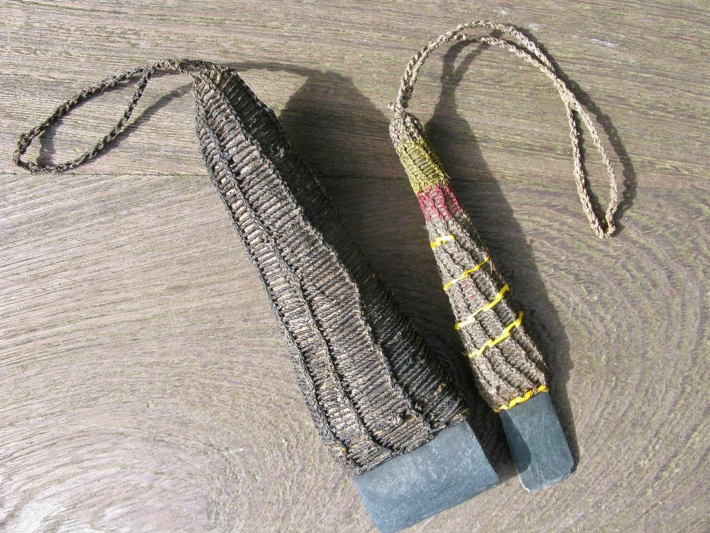 PAPOEA NIEUW GUINEA 2 BIJLTJES, Antiek en Kunst, Kunst | Niet-Westerse kunst, Ophalen of Verzenden