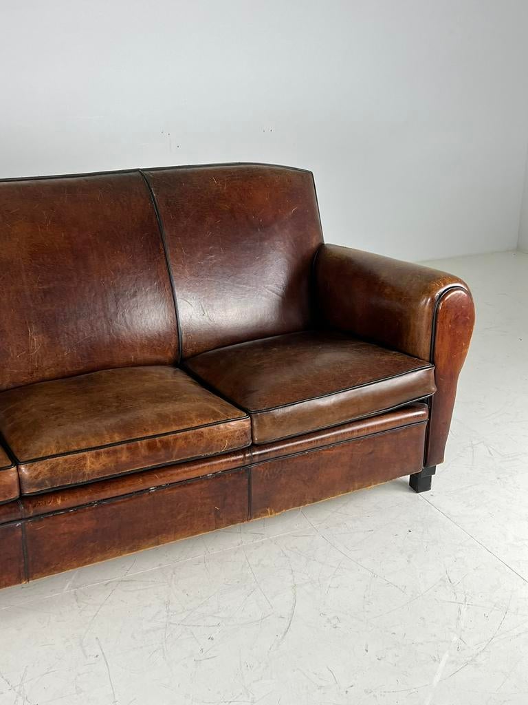 Lounge Atelier bank schapenleer mancave, Ophalen