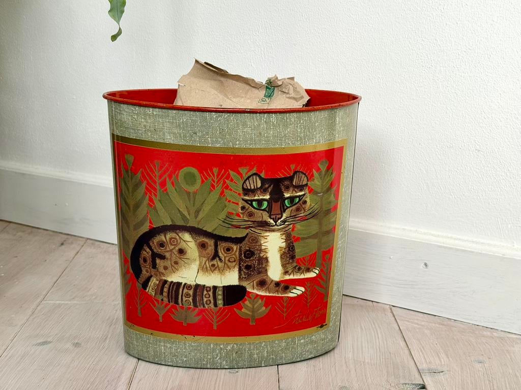 1960’s SHEILA FLINN - Worcester retro papierbak kat design, Ophalen of Verzenden, Gebruikt, Overige, Overige merken