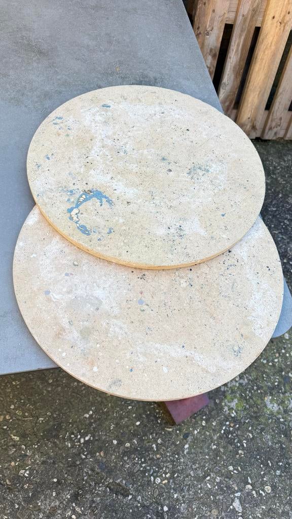 Ronde ovenplaten voor keramiekoven, Hobby en Vrije tijd, Pottenbakken, Gebruikt, Ophalen