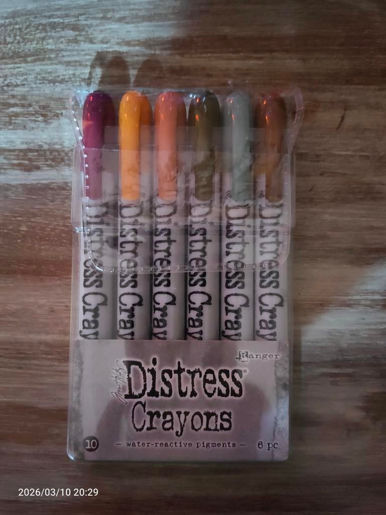 Ranger Tim Holtz Distress Crayons Set 3 & 10 (12 stuks), Hobby en Vrije tijd, Ophalen of Verzenden, Nieuw, Materiaal