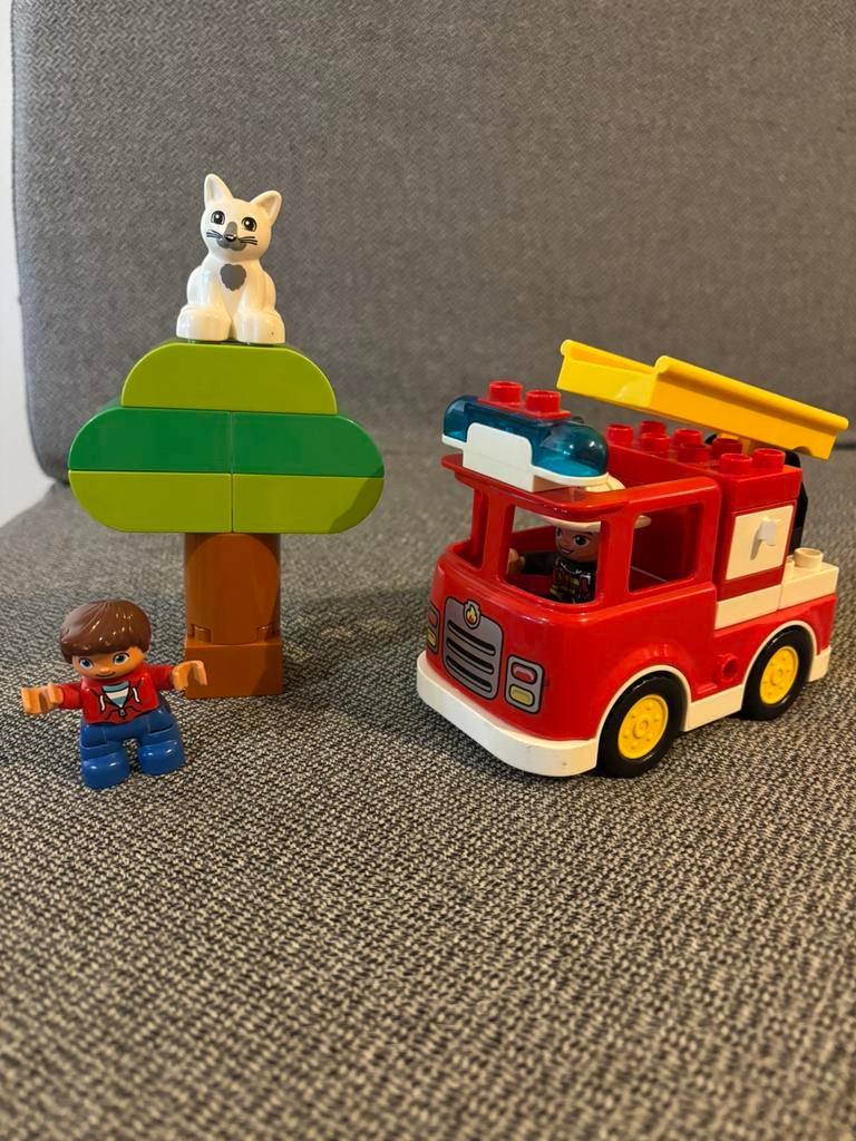 Duplo 10901 brandweerwagen, Ophalen of Verzenden, Zo goed als nieuw, Duplo