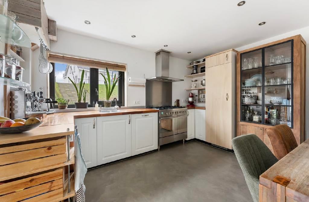 Complete keuken -, incl. Indesit vaatwasser, Huis en Inrichting, Ophalen, Gebruikt, U-keuken, Hoogglans of Gelakt