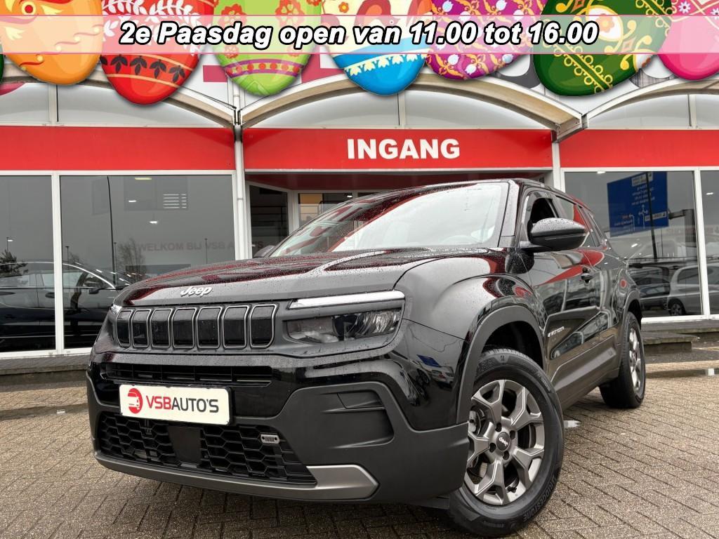 Jeep AVENGER 1.2 LONGITUDE HALF-LEER NAVI CARPLAY CAMERA AIR, 101 pk, Gebruikt, 1199 cc, Met garantie (alle)
