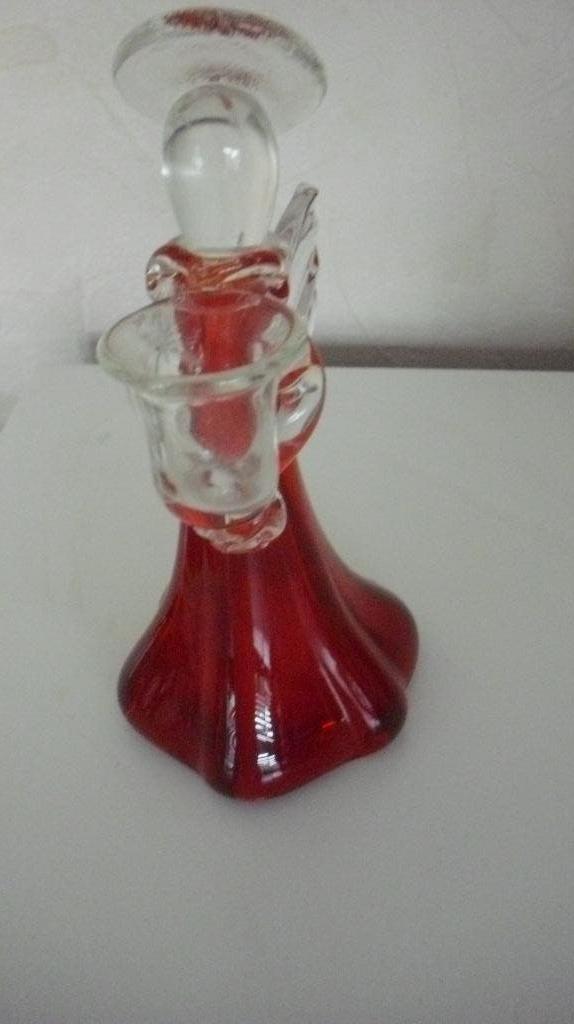 Rood/helder Kaarsen-standaard, Verzamelen, Beelden en Beeldjes, Ophalen of Verzenden, Gebruikt, Fantasy