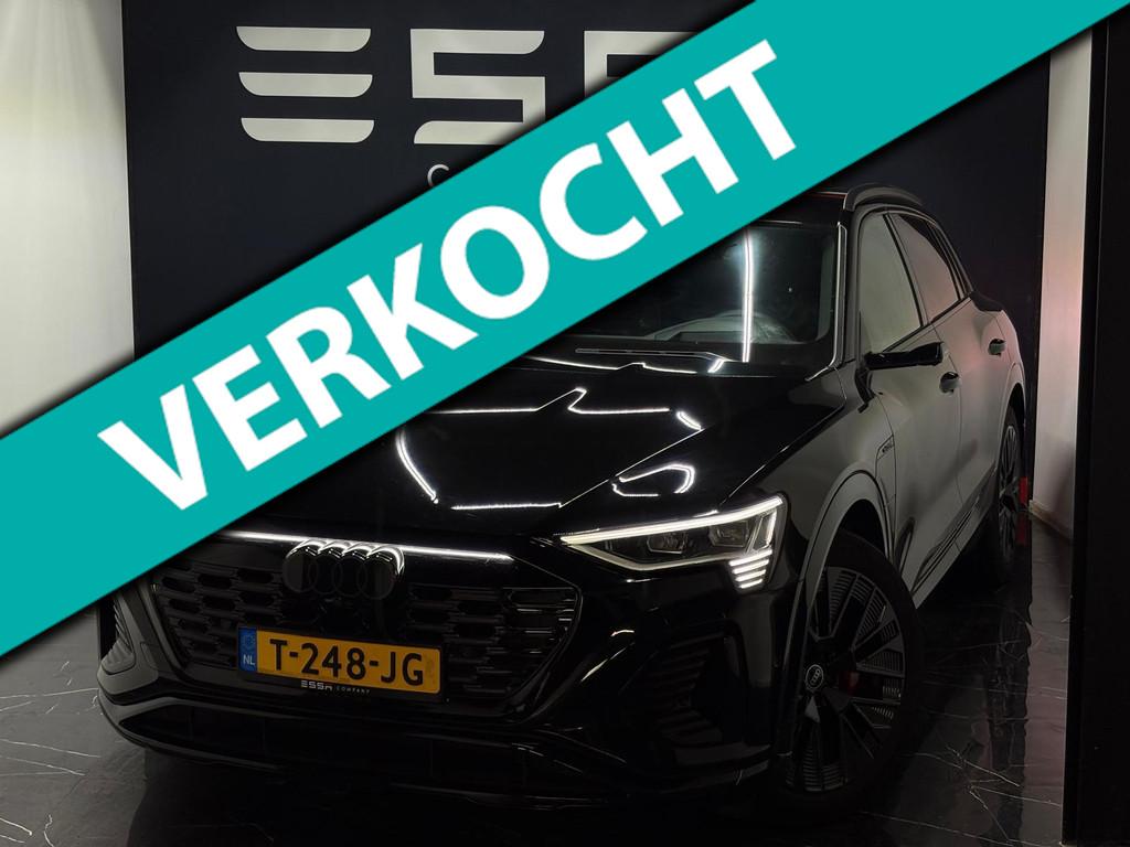 Audi Q8 e-tron 55 quattro S Edition 115 kWh Full Option, Auto's, Audi, 131 €/maand, Zwart, Met garantie (alle), Leder en Stof