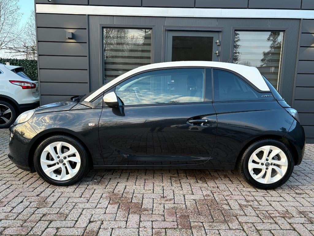 Opel Adam 1.2 Jam Favourite | Airco Navi Two-tone | 2016, Ophalen, 1229 cc, Zwart, Handgeschakeld