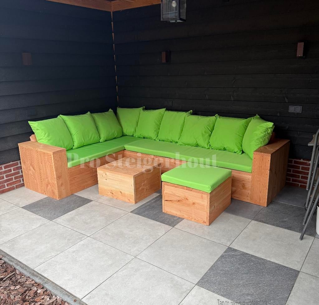 Douglas Tuinmeubelen Loungeset Tuinset Hoekbank Douglashout, Tuin en Terras, Nieuw, Ophalen of Verzenden, Eettafel, Loungeset