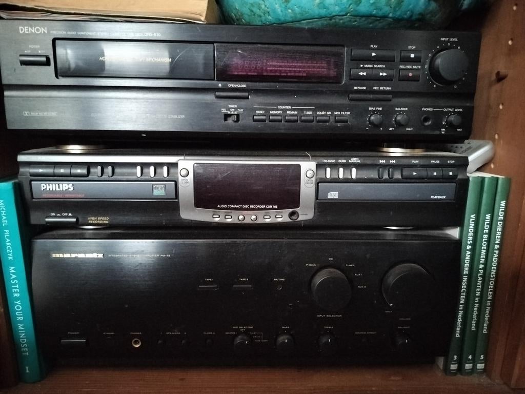 Marantz, Philips, Denon HIFI set - Zeer goede staat, Ophalen of Verzenden, Zo goed als nieuw, Cassettedeck, Overige merken