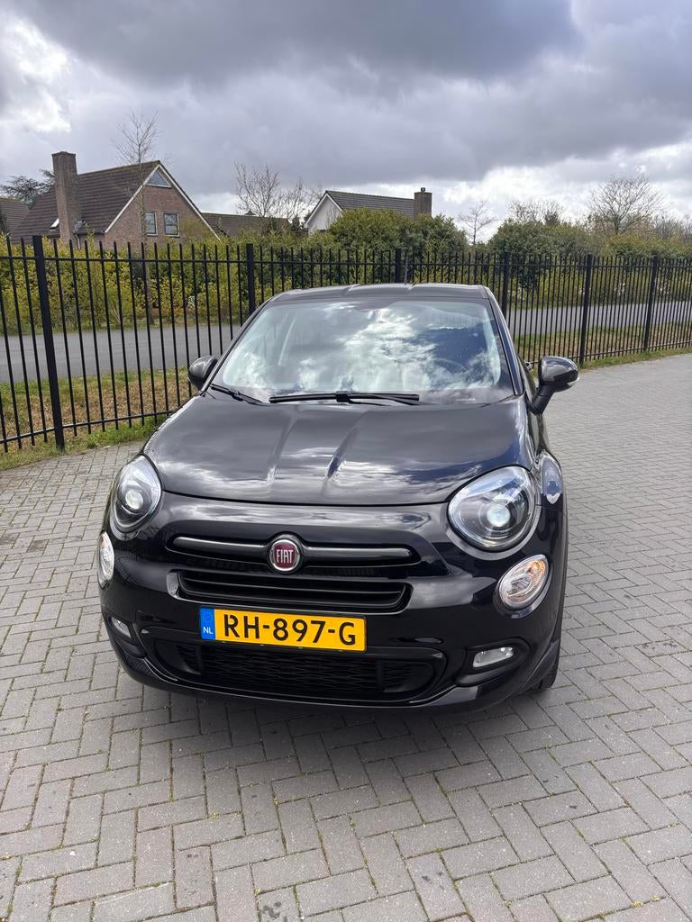 Fiat 500X Cross 1.4 Turbo Multiair 16V 140pk DCT 2017 Zwart, Auto's, Fiat, 4 cilinders, Zwart, Origineel Nederlands, 1200 kg