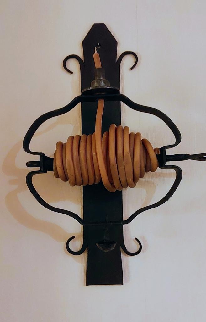 WAX JACK  (WASKLOS)  MUUR KANDELAAR  ANTIEK, Antiek en Kunst, Ophalen of Verzenden