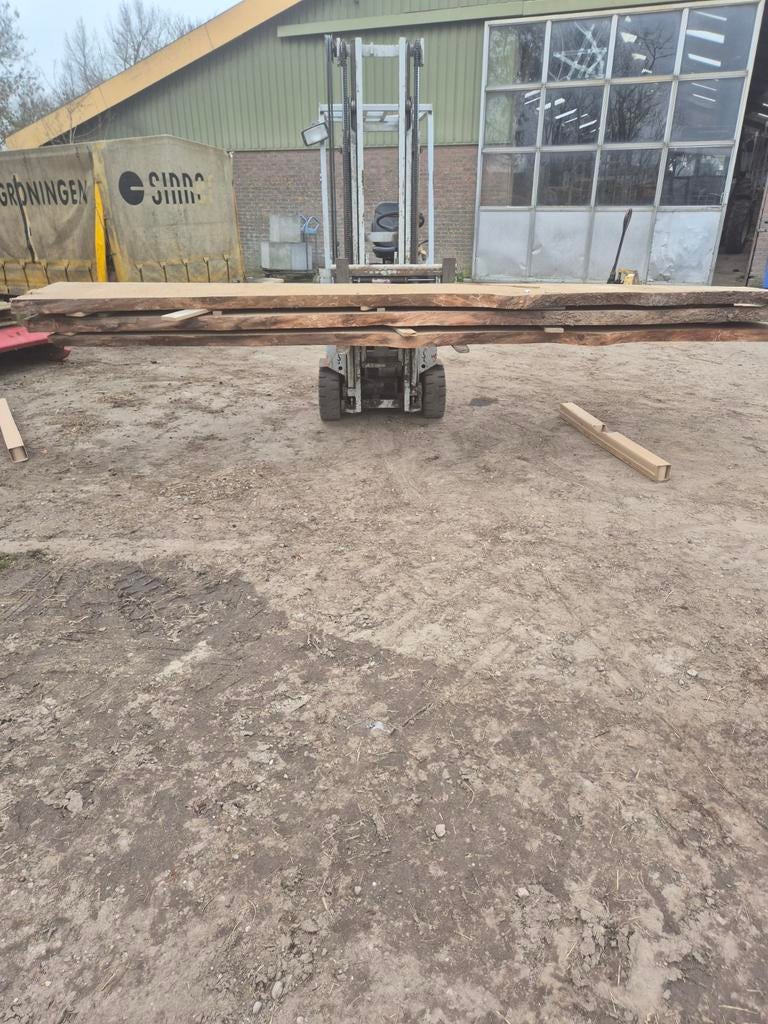 Eiken planken - Ruw gezaagd, Gebruikt, Eiken, Ophalen of Verzenden, Plank