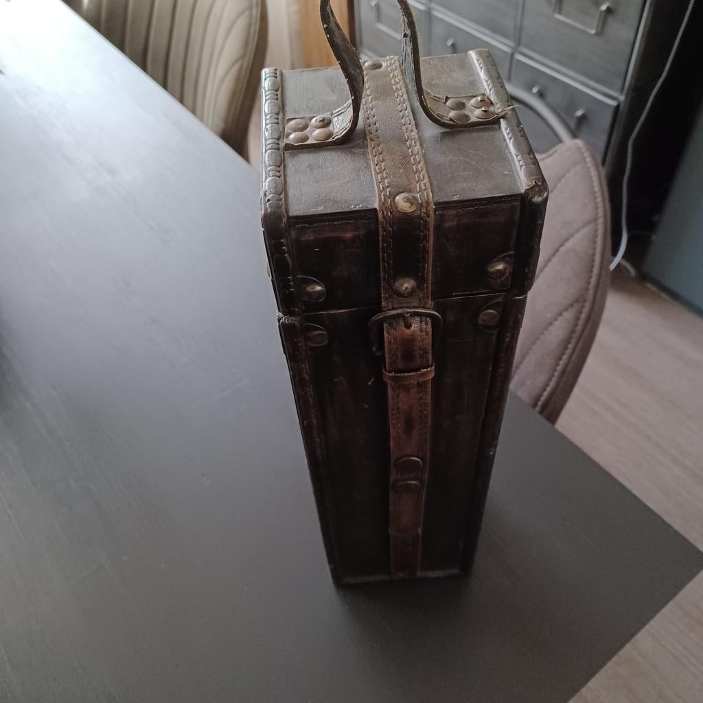 Wijn fles koffertje, Ophalen of Verzenden, Minder dan 50 cm, Minder dan 5 flessen