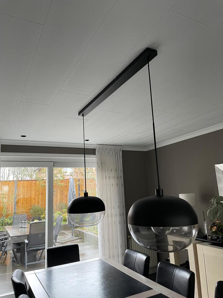 Hanglamp glas, Ophalen, Zo goed als nieuw, Glas, Minder dan 50 cm